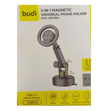 Держатель телефона budi CM591В (магнит на панель/ стекло)