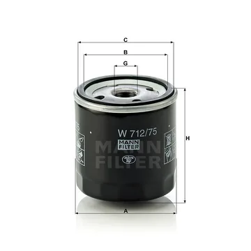 Ф. маслен. MANN W712/75M (аналог W712/22) GM