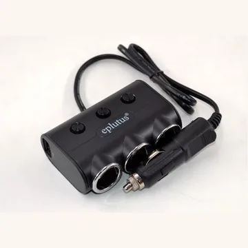 Разветлитель прикур. Eplutus 3гн. FC-334 + USB