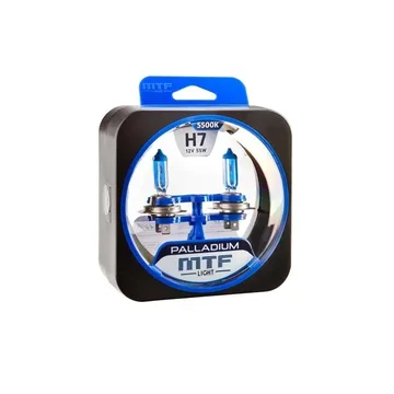 Лампа 12V MTF H1 55W Palladium 5500K (Eurobox,2шт.)
