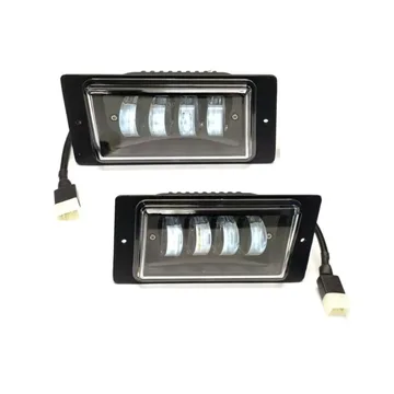 Фара противотуманная диодная KA 2111-LED 4 cree диода (белый + желтый) к-т-2шт.