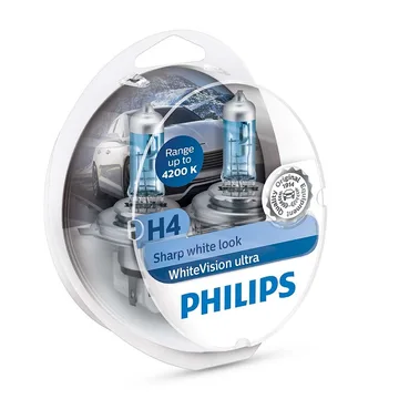 Лампа 12V Philips H4 60/55W +W5W White комплект (2шт) WHV 1905