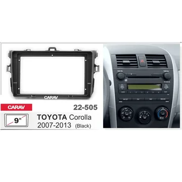 Рамка 9" CARAV 22-505 TOYOTA Corolla 2007-2013 (E150) Black