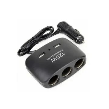 Разветлитель прикур.IN-CAR 3гн. 1511 + 2USB
