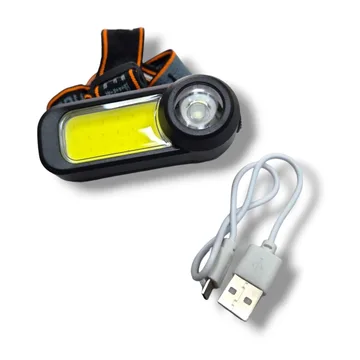 Фонарик налобный HT-119 (зарядка через microUSB)