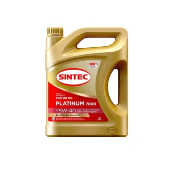 Масло моторное Sintec Platinum 7000 5W40 SAE A3/B4 синт. 4л