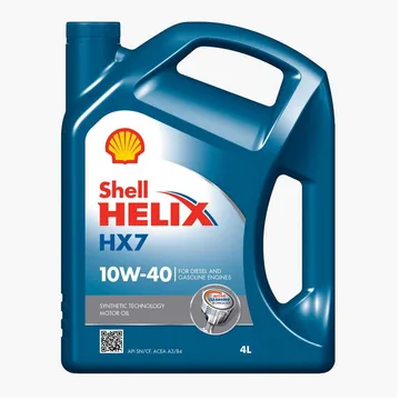 Масло моторное shell helix 10w40 HX7 A3/B4 синий 4л. п.с