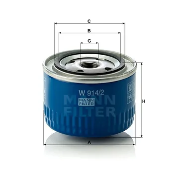 Ф. маслен. MANN W914/2 ВАЗ 2110