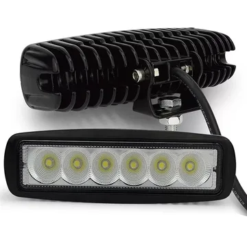 ХОДОВЫЕ ОГНИ 10-30V 18s-stp18W 6диодов (ближн.) к-т 2шт G0036