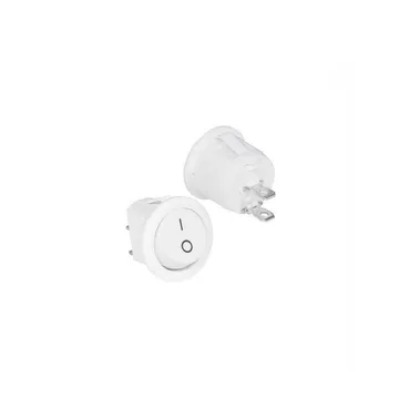 Кнопка-клавиша 250V 6A (2c) on-off (бел) SC777