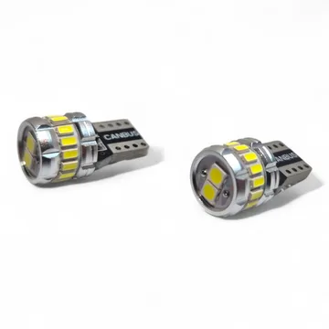 Лампа диодная 10-30V W5W б/ц T10 18smd RuZoom S0313 белая кт. - 2шт.