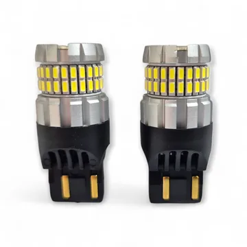 Лампа диодная 10-18V W21/5W б/ц T20 60smd RuZoom S0315 белая кт. - 2шт.