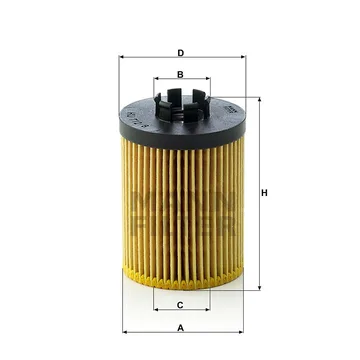 Ф. маслен. MANN HU712/8x