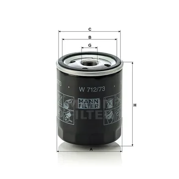 Ф. маслен. MANN W712/73
