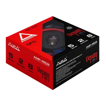 К-т проводов для усилителя AURA  AMP-4508 8GA OFC 5-метров 2кан.
