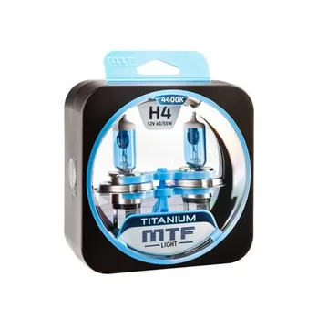 Лампа 12V MTF H4 60/55W Titanium 4400K (Eurobox,2шт.)