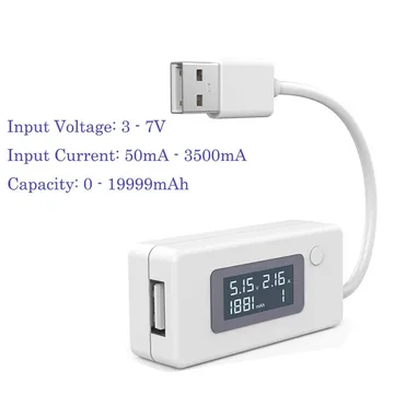 Вольтметр для проверки USB зарядников (с проводом)