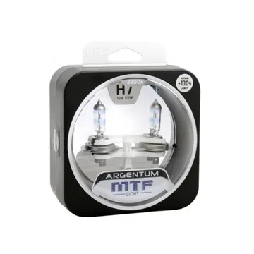Лампа 12V MTF H7 55W Argentum+130% (Eurobox,2шт.)