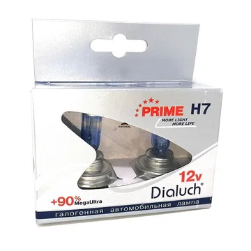 Лампа 12V Диал-Луч H7 55W +90% PRIME (Eurobox,2шт.) 1299
