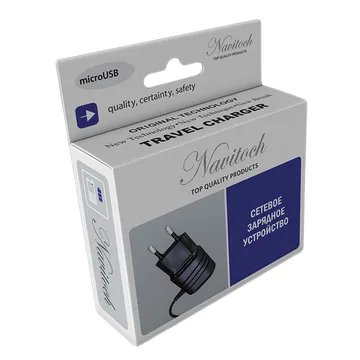 Сетевое зарядное устройство microUSB Navitoch 2000mA