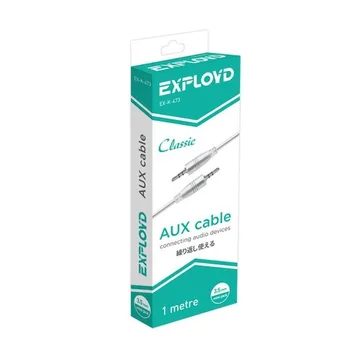 Провод 3.5 jack-jack (AUX) Exployd EK-K-473/472 1м