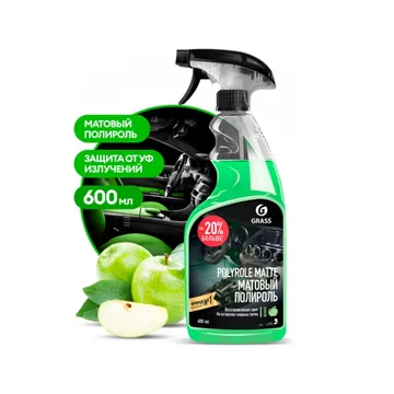 GraSS Полироль пластика матовый "Polyrole Matte" Яблоко 600мл
