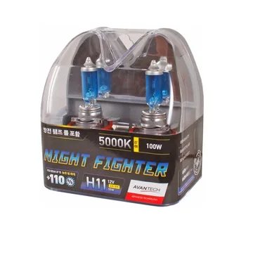 Лампа 12V AVANTECH H11 55W 5000K (Eurobox,2шт.)