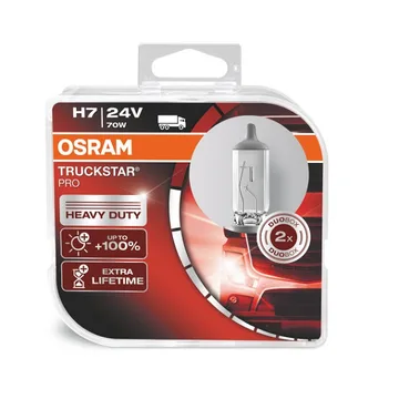 Лампа 24V OSRAM H7 70w +100% TRUCSTAR PRO к-т 1926