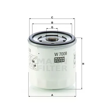 Ф. маслен. MANN W7008 Ford