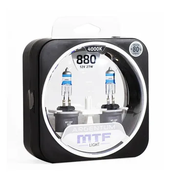 Лампа 12V MTF H27 27W(880) Argentum+80% (Eurobox,2шт.)