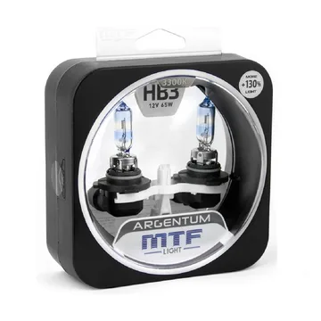 Лампа 12V MTF HB3 65W Argentum+80% 9005 (Eurobox,2шт.)