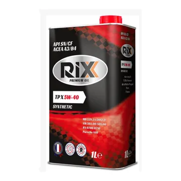 Масло моторн. RIXX TP X 5W-40 SN/CF 1 л синт.