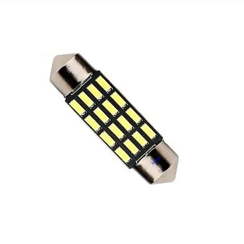 яЛампа диодная 12V салон 2-х цок. T11 (C5W) 16SMD 31мм.