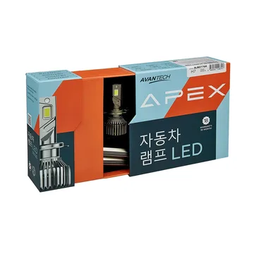 Лампа диодная AVANTECH APEX 12V H7 75W, 6500K, 7000Lm, к-т 2шт
