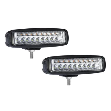 ХОДОВЫЕ ОГНИ 12V 18W SMD 3030 широкий луч функция повортника к-т. 2шт 4739