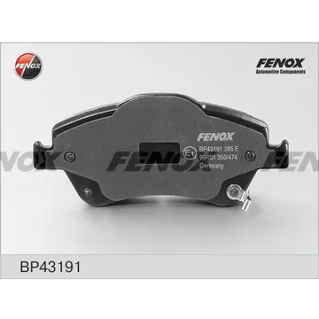 Колодки торм. перед. FENOX BP43191 Toyota Corolla, Auris 07-12