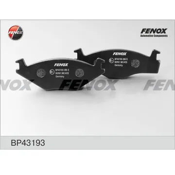 Колодки торм. перед. FENOX BP43193 WV Passat, GOLF II, Jetta 80-98