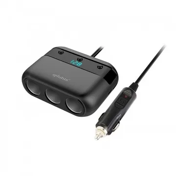 Разветлитель прикур. Eplutus 3гн. FC-339 + USB (с вольтметром)