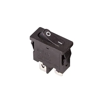 Кнопка-клавиша 250V 6A (2c) on-off Mini черн. Rexant