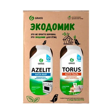 GraSS Набор для уборки Дома №2 (Azelit/Sidelit/Dos-Gel/Torus) 800478