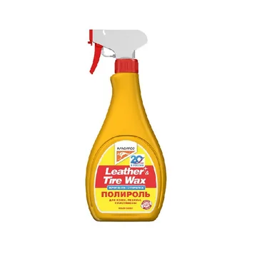 KANGAROO Полироль матовый (кож.,рез.,пласт.) Leather & Tire Wax Low Gloss, 500мл 330149