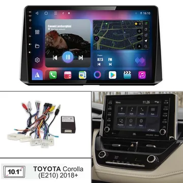 Установочный к-т для штатной а/м 10" TOYOTA Corolla 2018+ проводка