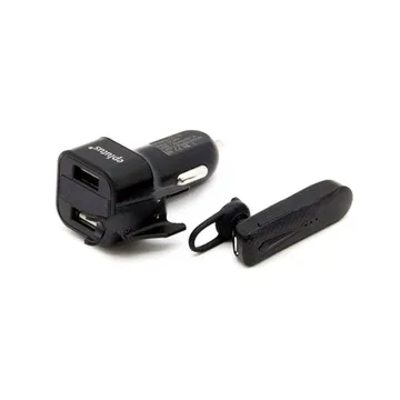 АЗУ USB порт eplutus CB-100 2.4A + ГАРНИТУРА Bluetooth