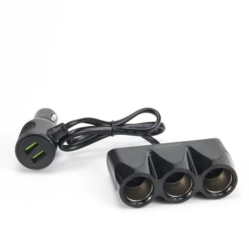 Разветлитель прикур. Eplutus 3гн. FC-341 + USB