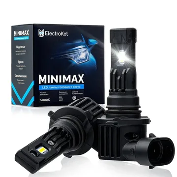 Светодиодные LED лампы ElectroKot MiniMax 12V HB4 6000K к-т 2шт
