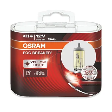 Лампа 12V OSRAM H4 (60/55 ) FOG BREAKER (Eurobox,2шт.)