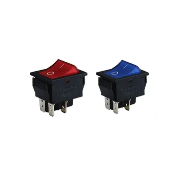 Кнопка-клавиша 250V 15A (4c)  красн/син SC767