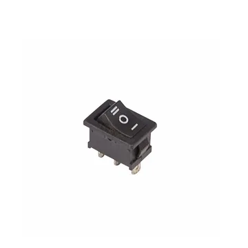 Кнопка-клавиша 250V 6A (3c) mini черн/красн SC768