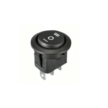 Кнопка-клавиша 250V 6A (3c) нейтраль черн SC777