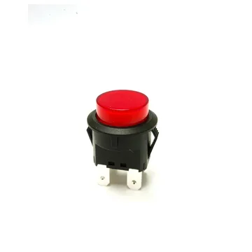 Кнопка с фиксацией 12V 25A (4c) d=20 красн SC7087M